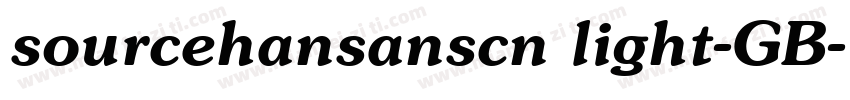 sourcehansanscn light-GB字体转换